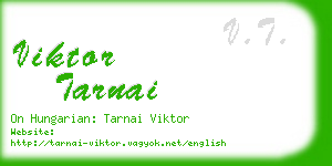 viktor tarnai business card